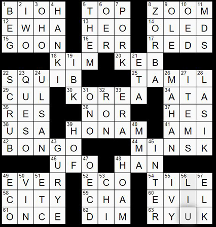 Crossword Puzzle – June’s Answers