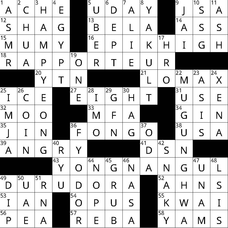 Puzzles: Printable Crossword - Issue: November 25, 2022